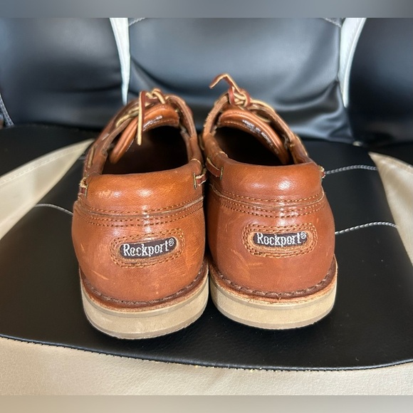 Rockport Men's Brown Leather Boat Shoes - Picture 5 of 7
